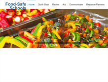 Tablet Screenshot of foodsafeschools.org